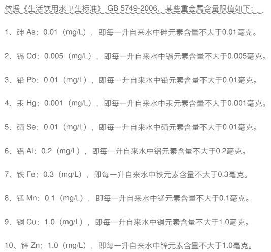 水质重金属检测